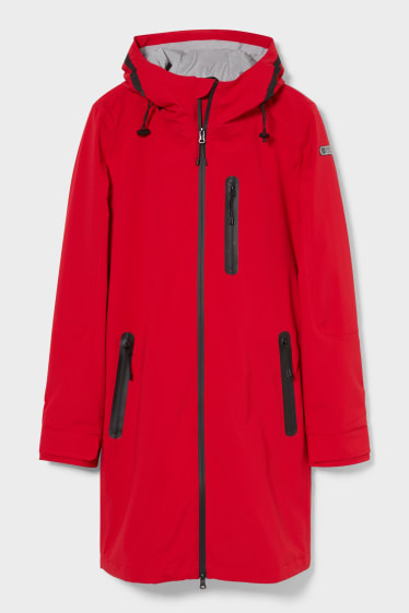 Femmes - Manteau fonctionnel à capuche - THERMOLITE® - rouge
