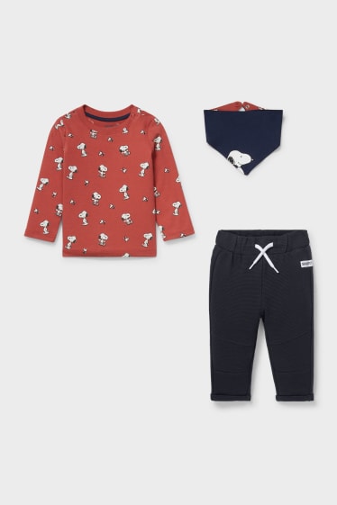 Babies - Snoopy - baby outfit - 3 piece - terracotta