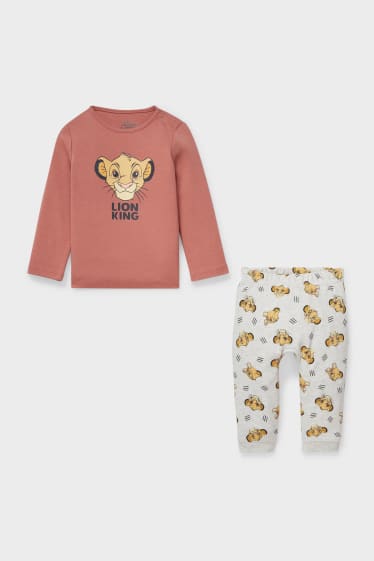 Babys - Der König der Löwen - Baby-Pyjama - braun / cremeweiß