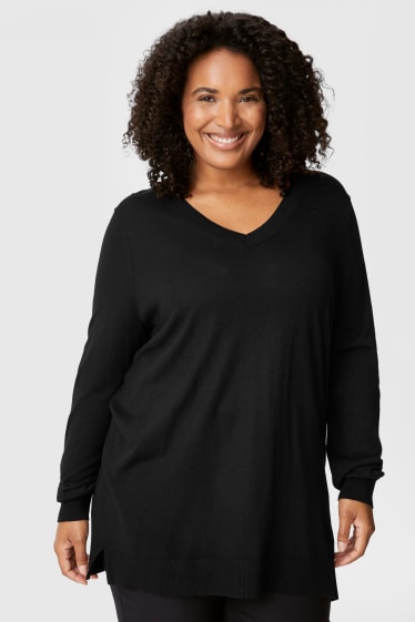 Damen - Pullover - schwarz