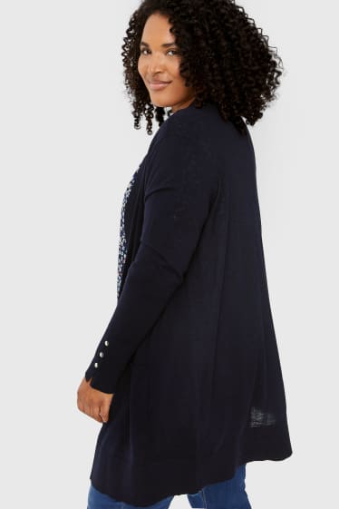 Damen - Strickjacke - dunkelblau