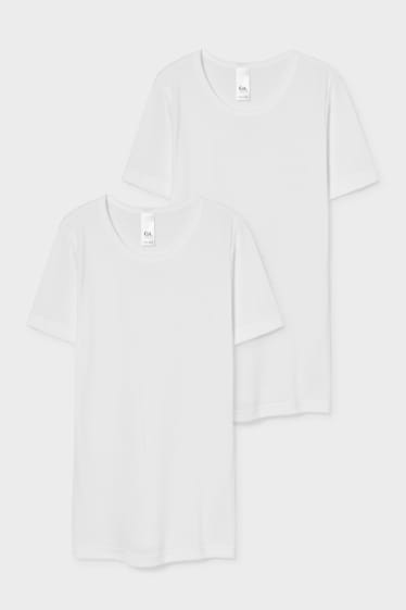 Enfants garçons - Lot de 3 - maillots de corps - blanc