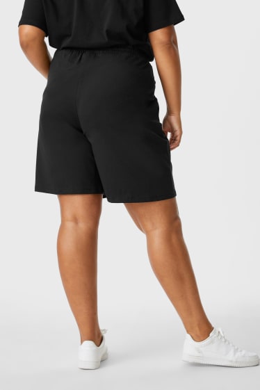 Femmes - Lot de 2 - shorts en molleton - noir
