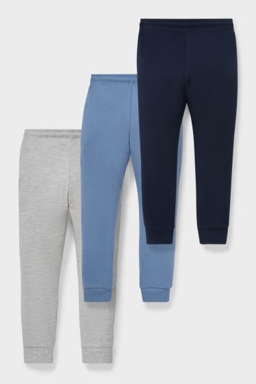 Children - Multipack of 3 - joggers - blue / gray