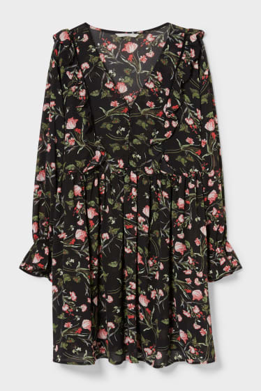 Femmes - CLOCKHOUSE - robe - floral - noir