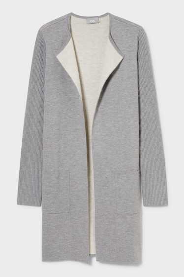 Women - Cardigan - light gray-melange