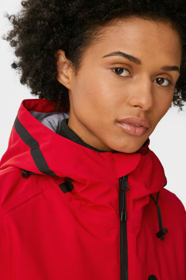 Femmes - Manteau fonctionnel à capuche - THERMOLITE® - rouge