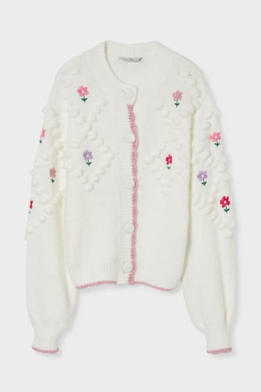 Women - CLOCKHOUSE - cardigan - embroidered - cremewhite