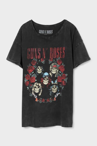 Dames - CLOCKHOUSE-T-shirt - Guns N' Roses - antraciet
