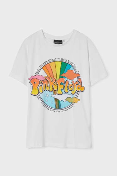 Tieners & jongvolwassenen - CLOCKHOUSE - T-shirt - Pink Floyd - wit