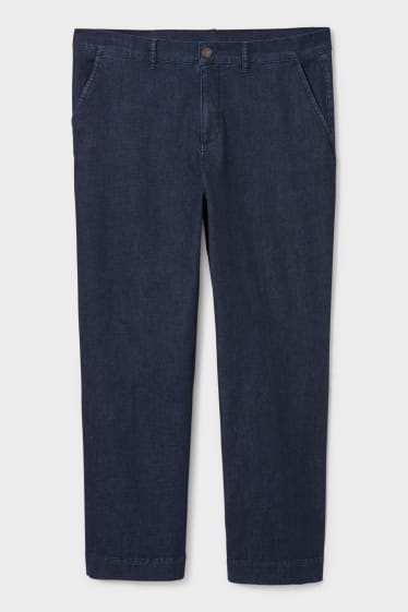 Dames - Wide leg jeans - donkerblauw