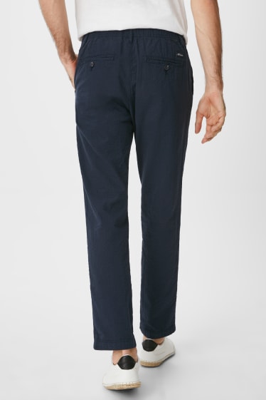 Heren - Pantalon - slim fit - donkerblauw