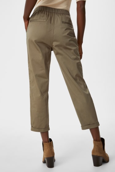 Kobiety - Spodnie - classic slim fit - kaki