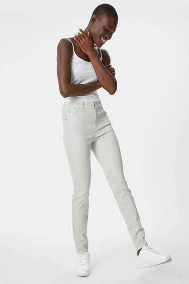 Women - Trousers - skinny fit - cremewhite