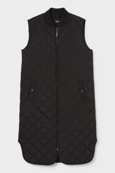Women - Quilted gilet - recycled - black