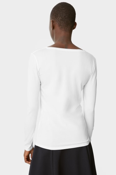 Women - Multipack of 2 - basic long sleeve top - white