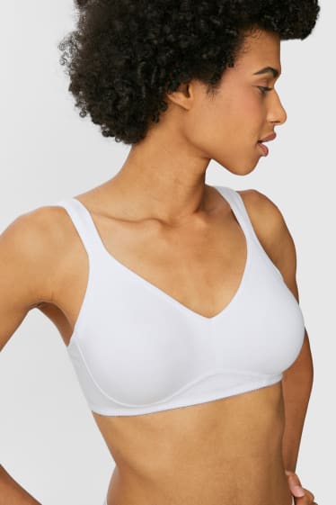 Women - Multipack of 2 - non-wired bra - white