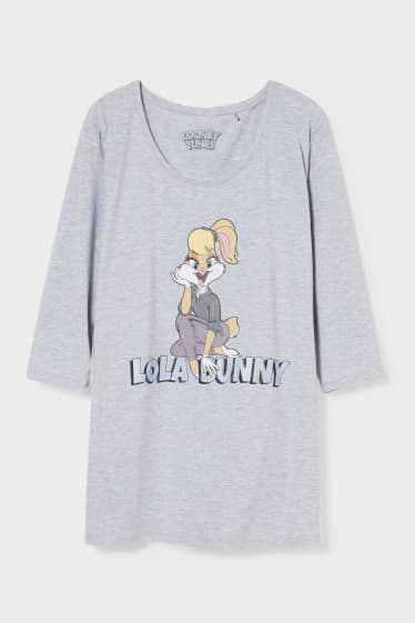 Dames - T-shirt - Looney Tunes - licht grijs-mix