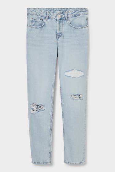 Damen - Premium Boyfriend Jeans - Low Waist - jeansblau