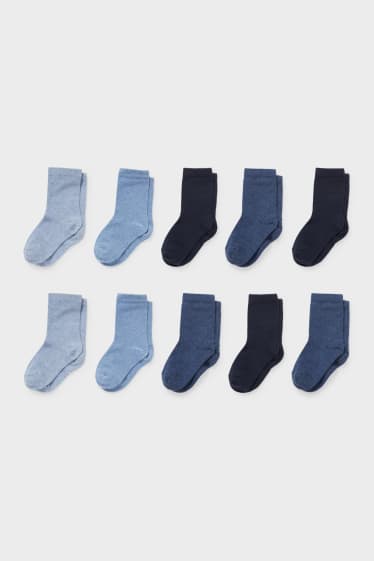 Enfants - Lot de 1 paires - chaussettes - bleu  / bleu foncé