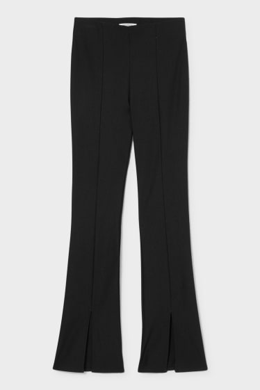 Femmes - CLOCKHOUSE - pantalon en toile - Flared - noir