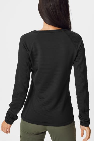 Kobiety - Sportowa koszulka z długim rękawem - czarny