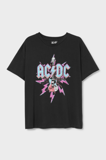 Teens & Twens - CLOCKHOUSE - T-Shirt - AC/DC - dunkelgrau