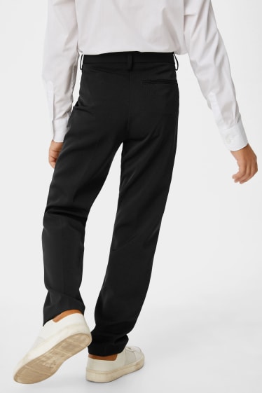 Children - Mix-and-match suit trousers - extra-wide waistband - black