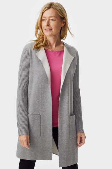 Women - Cardigan - light gray-melange