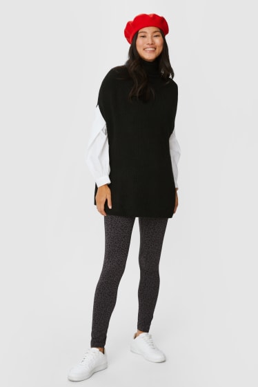 Donna - Confezione da 2 - leggings - nero / grigio