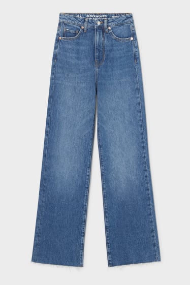 Women - CLOCKHOUSE - relaxed jeans - high waist - blue denim