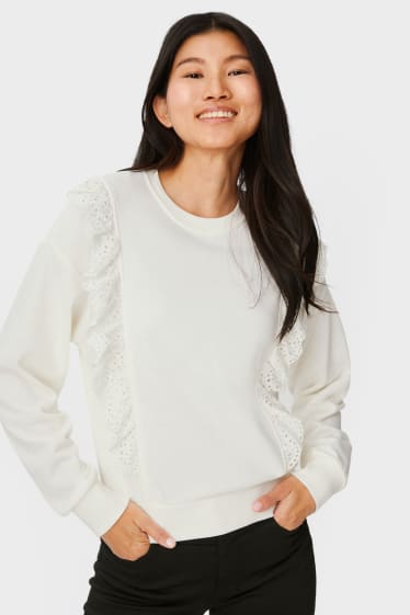 Damen - Sweatshirt - weiss