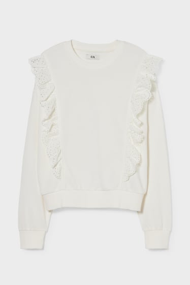 Femmes - Sweat-shirt - blanc