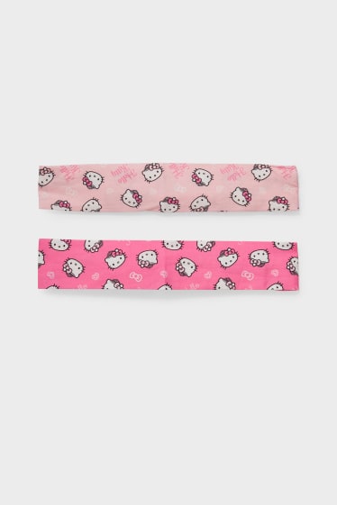 Niños - Pack de 2 - Hello Kitty - cintas para el pelo - fucsia / rosa