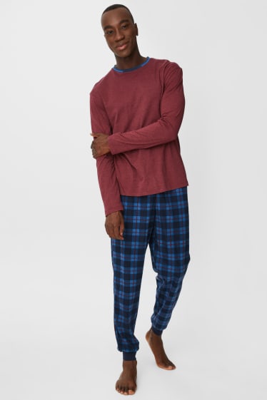 Men - Pyjamas - brown / blue