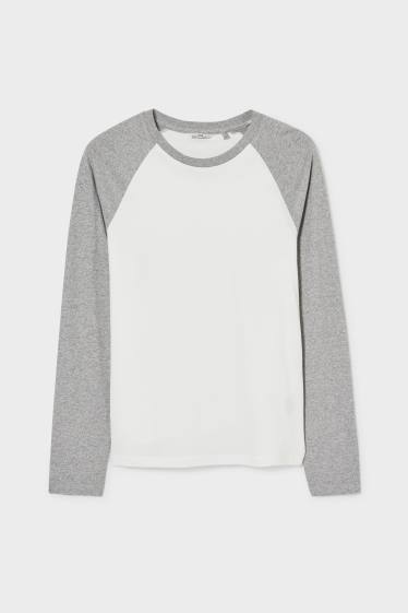 Men - Long sleeve top - white