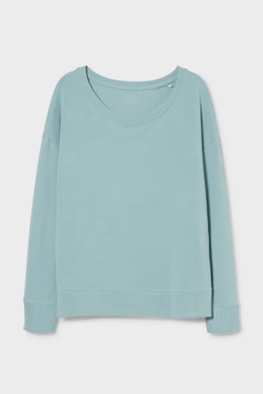 Dames - Basic-sweatshirt - mintgroen
