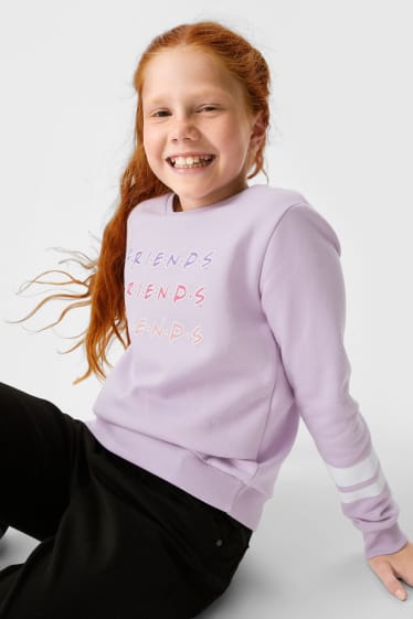 Kinderen - Set van 2 - Friends - sweatshirt - lichtpaars