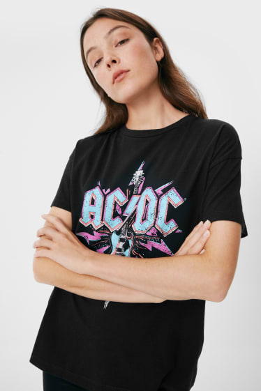 Teens & Twens - CLOCKHOUSE - T-Shirt - AC/DC - dunkelgrau