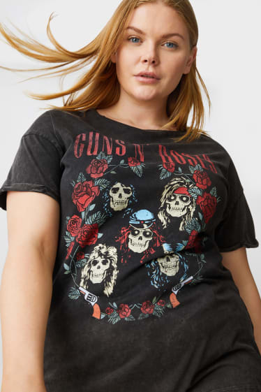 Dames - CLOCKHOUSE-T-shirt - Guns N' Roses - antraciet