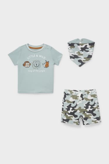 Babies - Baby Outfit  - 3 Piece - mint green