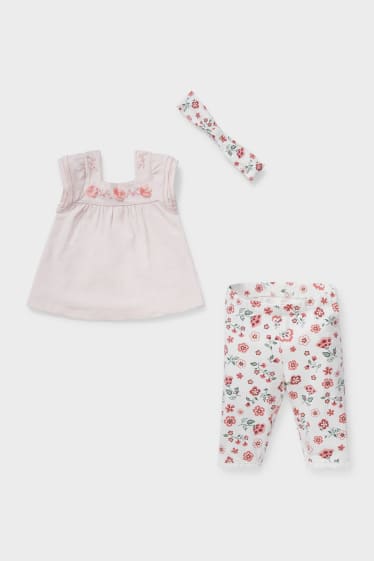 Babies - Baby Outfit  - 3 piece - rose