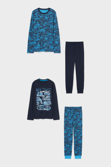Kinder - Multipack 2er - Pyjama - dunkelblau