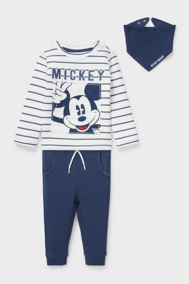 Babies - Mickey Mouse - baby outfit  - 3 piece - blue / white