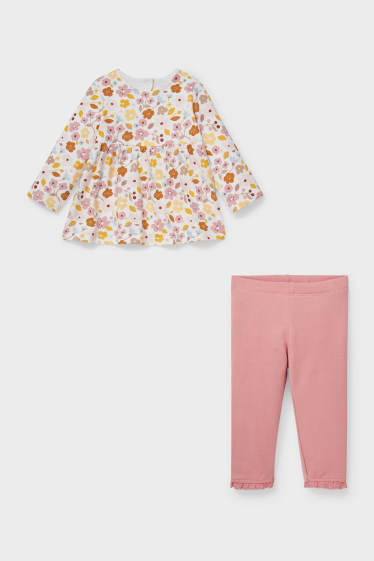 Babies - Baby outfit - 2 piece - rose