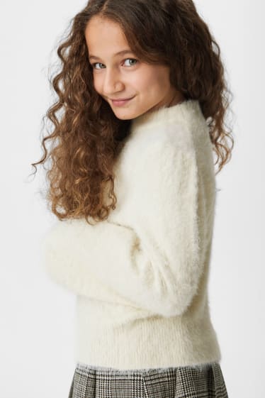 Children Girls - Jumper - cremewhite