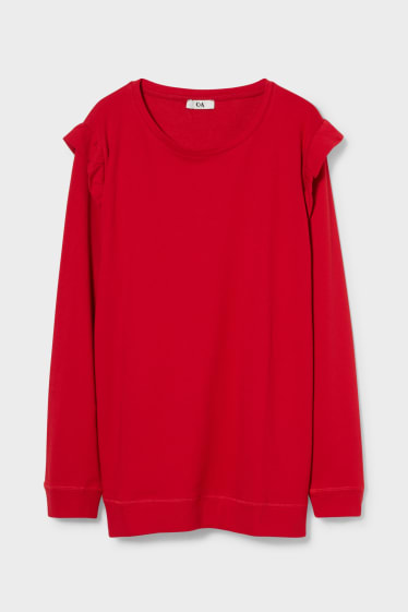 Dames - Sweatshirt  - rood