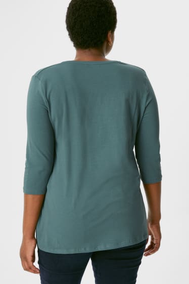 Dámské - Multipack 2 ks - tričko s dlouhým rukávem - světle fialová