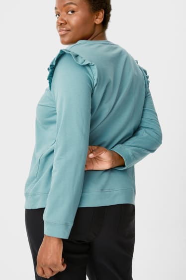 Dames - Sweatshirt  - turquoise