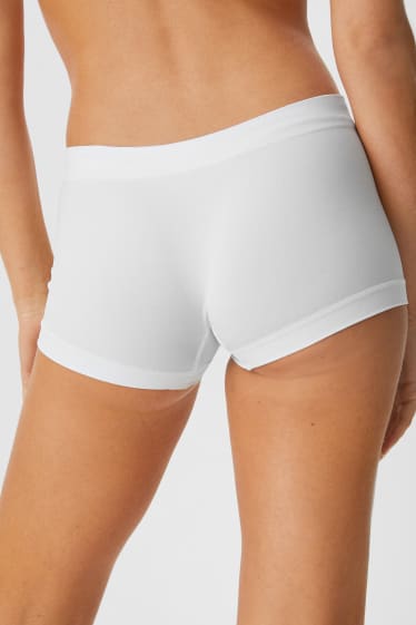 Women - Multipack of 7 - hipster briefs - seamless - white